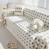 Stylish Checkered Fringed Tassel Chenille Sofa Protector Throw Couch Cover