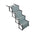 Travel Portable Foldable 4-Steps Non-Slip Dog Car Stairs