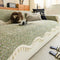 Chic Chenille Bouclé Non-Slip Couch Cover with Wavy Tassel Trim
