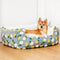 Cama ultra aconchegante feita à mão com tufos de lã para cães e gatos