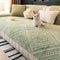Nordic Style Carved Plush Decorative Non-Slip Couch Cover