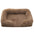 Long Plush - Square Surround Support Deep Sleep Dog Bed