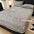 Baroque Style Embossed Warm Milk Velvet Fitted Sheet Mattress Cover
