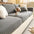 Vertical Stripe Corduroy Anti-Scratch Stretch Full-Cover Couch Cover