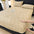 Baroque Style Embossed Warm Milk Velvet Fitted Sheet Mattress Cover