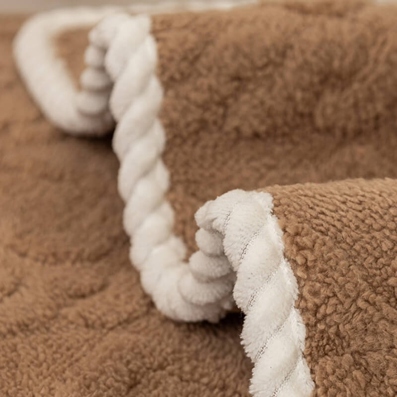 Couverture de canapé de décoration de protection de canapé en peluche douce épaissie