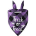 Halloween Pet Plaid Letter Bib | Cotton Gift Bib for Pets