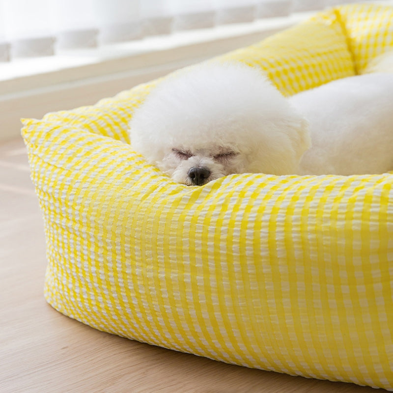Cama para perros lavable rectángulo cama transpirable para mascotas