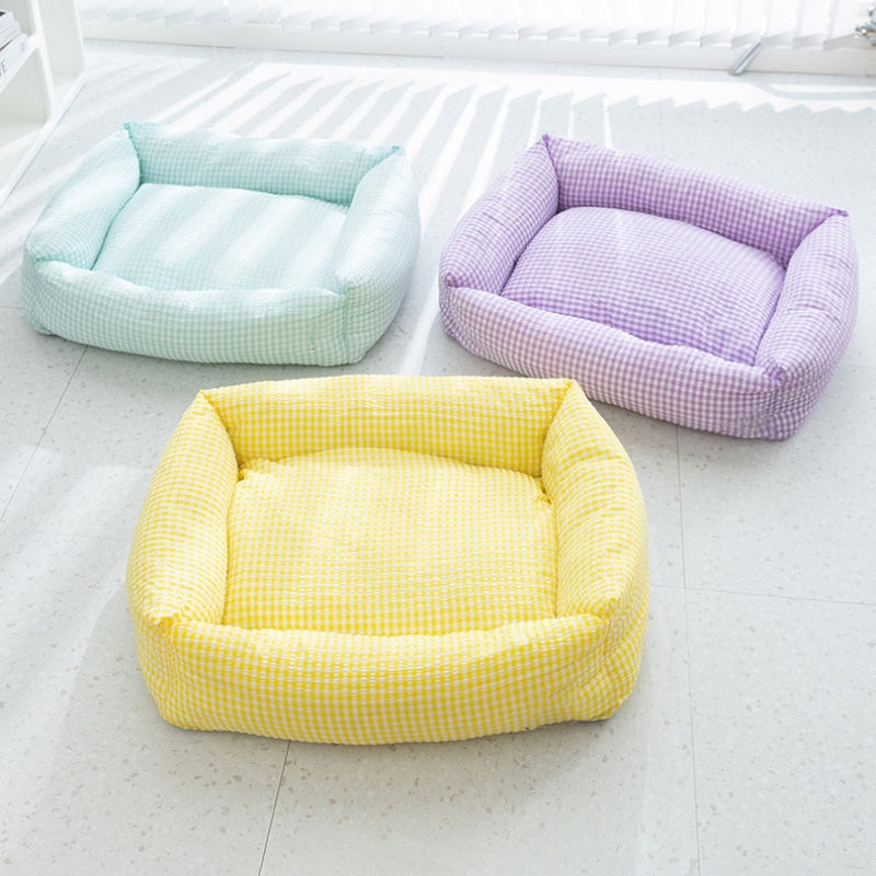 Cama para perros lavable rectángulo cama transpirable para mascotas