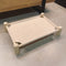 Cama para perros elevado de lino y madera