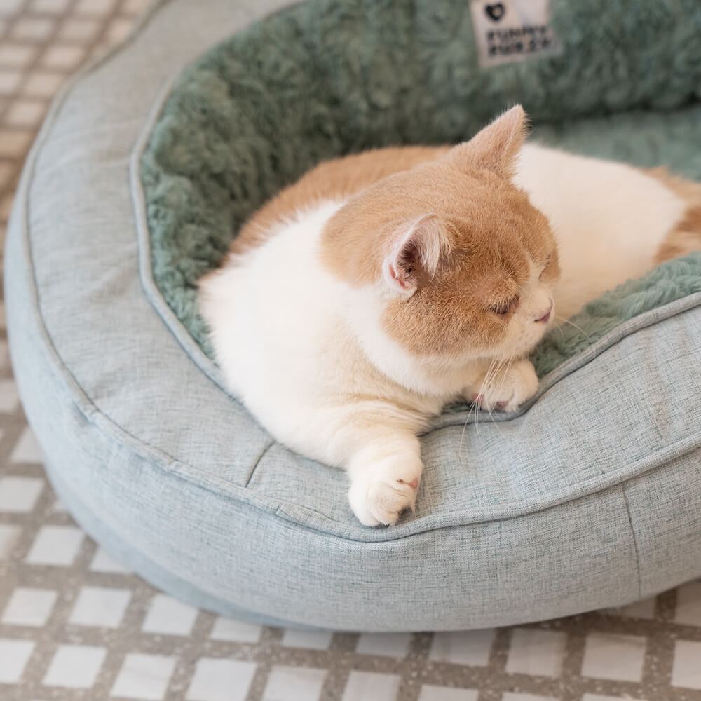 Cama de perro ortopédico de donut esponjoso